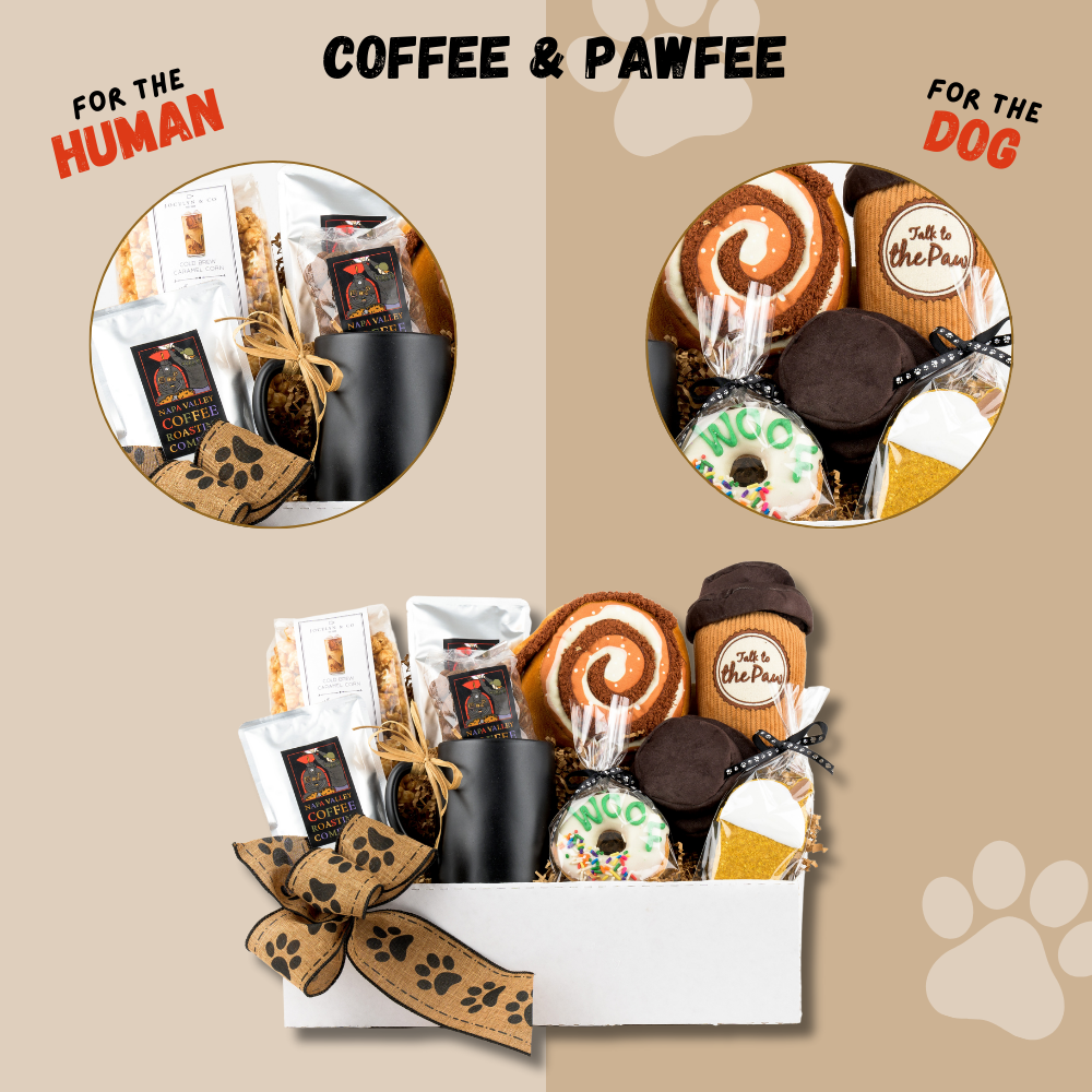 Coffee & Paw-fee Buddies Gift Basket for Shared Sips and Puppy Snuggles