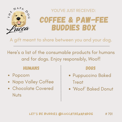 Coffee & Paw-fee Buddies Gift Basket for Shared Sips and Puppy Snuggles