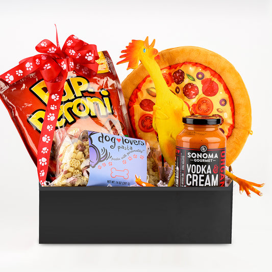 Pizza and Paw-sta Italian Buddies Gift Basket for Dogs and Dog Lovers